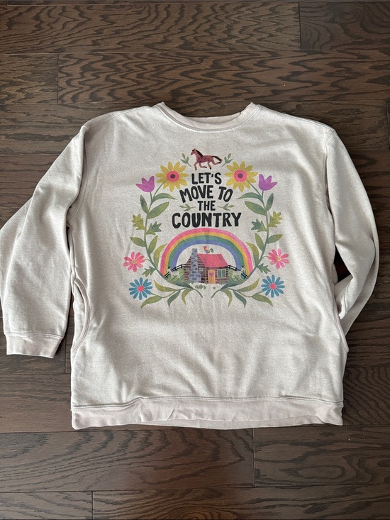 NATURAL LIFE Tops - Natural Life Sweatshirt with Pockets - Let’s Move to the Country
